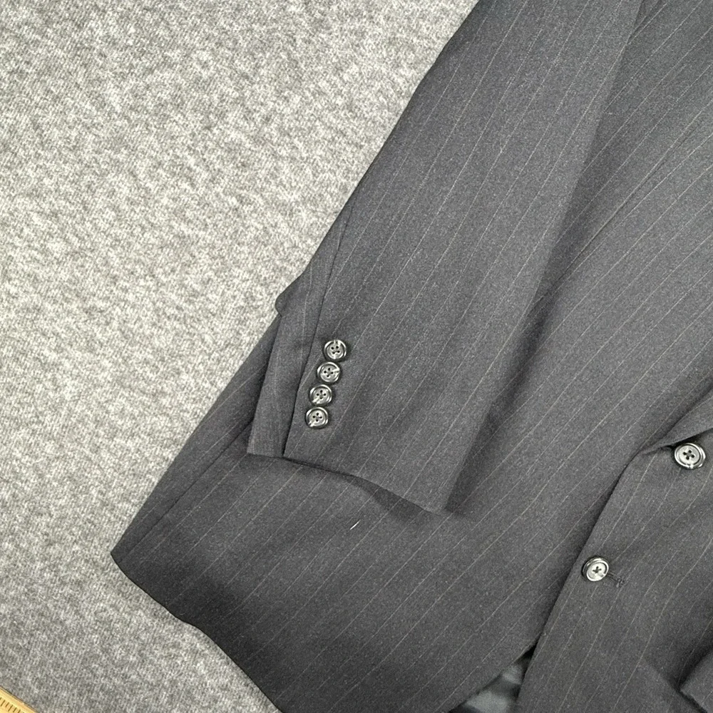 Ralph Lauren Polo University Club Virgin Wool Black Blazer Made In USA, Size 44R